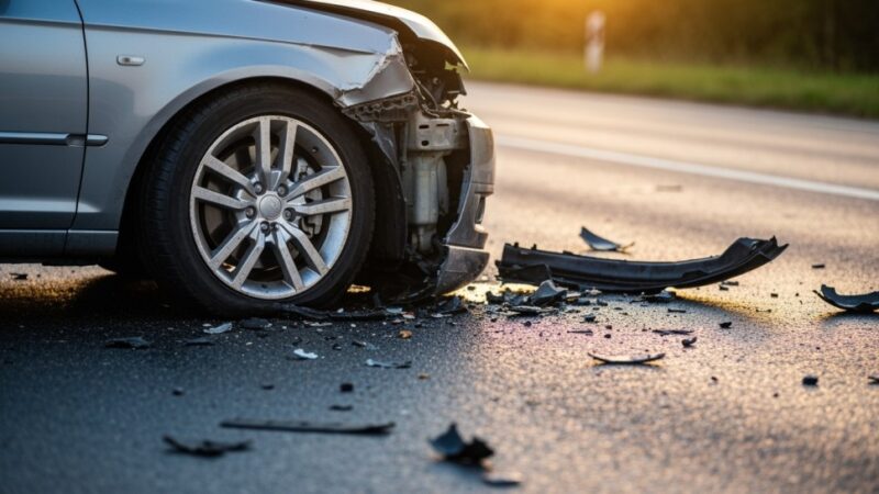 Kolizja trzech pojazdów w Piasecznie: kierowca dostawczaka zapłaci 5000 zł mandatu