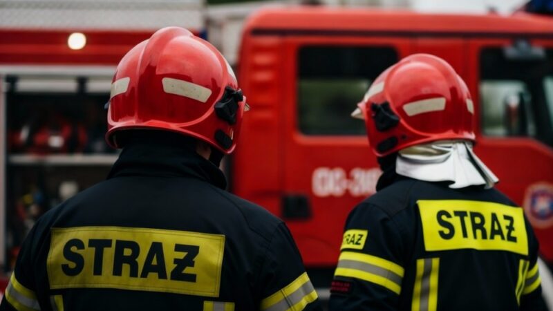 Tarczyn z nowym średnim wozem ratowniczo-gaśniczym