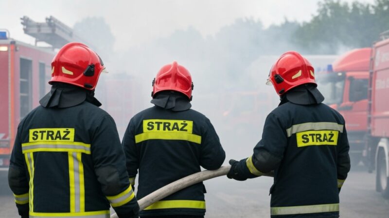 Strażacy błyskawicznie opanowali pożar plebanii w Mirkowie