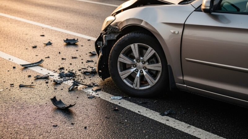 Wypadek na Al. Krakowskiej: cztery auta zderzyły się, droga do Warszawy zablokowana