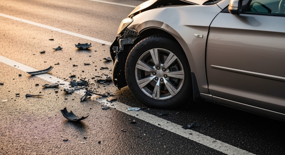 Wypadek na Al. Krakowskiej: cztery auta zderzyły się, droga do Warszawy zablokowana