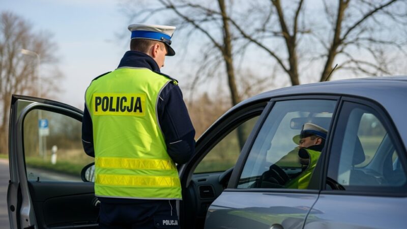 Ford dachował na S7: kierowcy apelują o ostrożność w deszczu