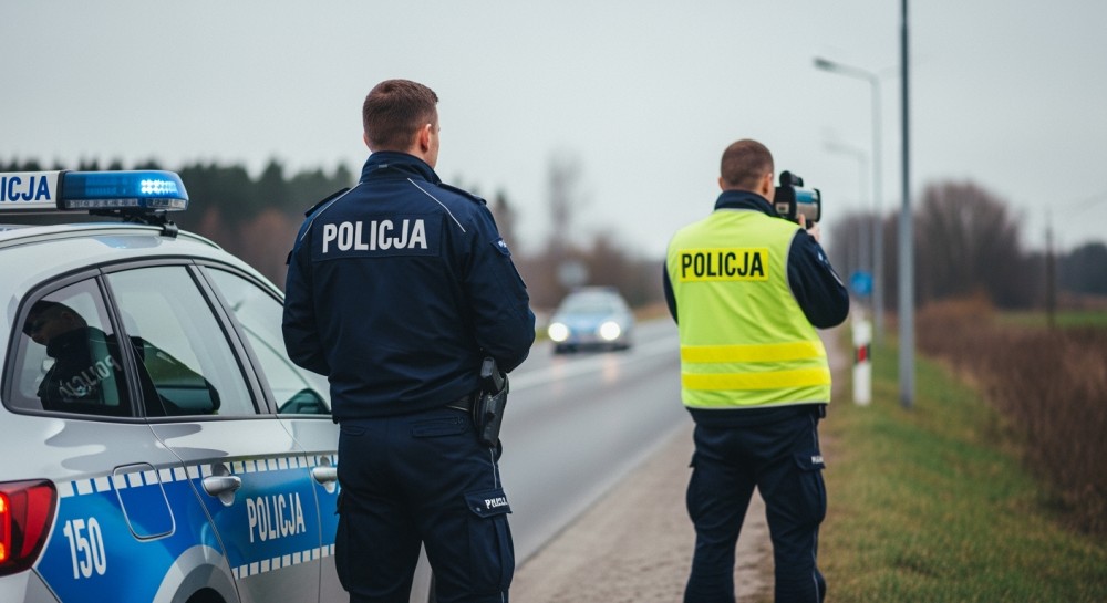 Pijany kierowca w Konstancinie-Jeziornie: niebezpieczny incydent kończy się na latarni