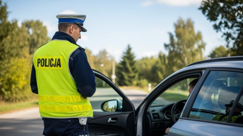 Kierująca z zakazem sądowym zatrzymana podczas kontroli drogowej w Dobieszy