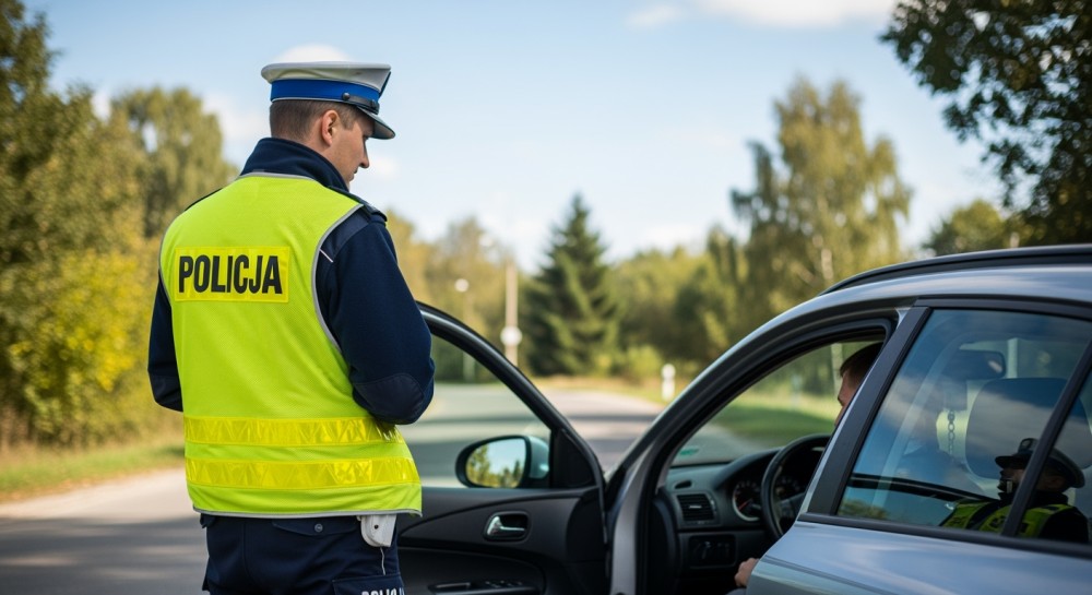 Kierująca z zakazem sądowym zatrzymana podczas kontroli drogowej w Dobieszy