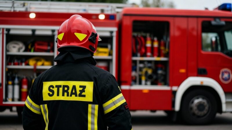 Wichury w Skolimowie: Strażacy w akcji i wsparcie lokalnej społeczności