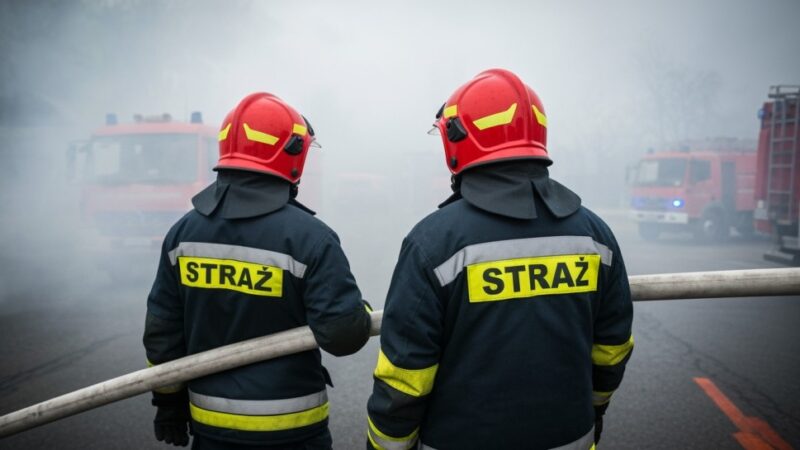 Pożar w Domach Dzieci w Pęcherach: ewakuacja zakończona sukcesem, sytuacja pod kontrolą