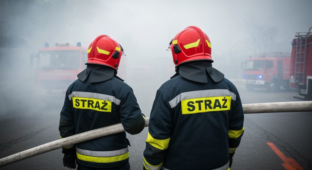 Pożar w Domach Dzieci w Pęcherach: ewakuacja zakończona sukcesem, sytuacja pod kontrolą