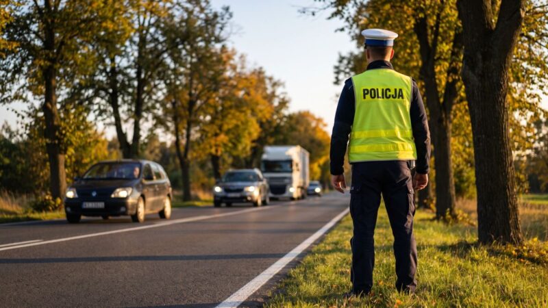Drogówka w Lesznowoli: Kontrole ujawniają niebezpieczne naruszenia przepisów